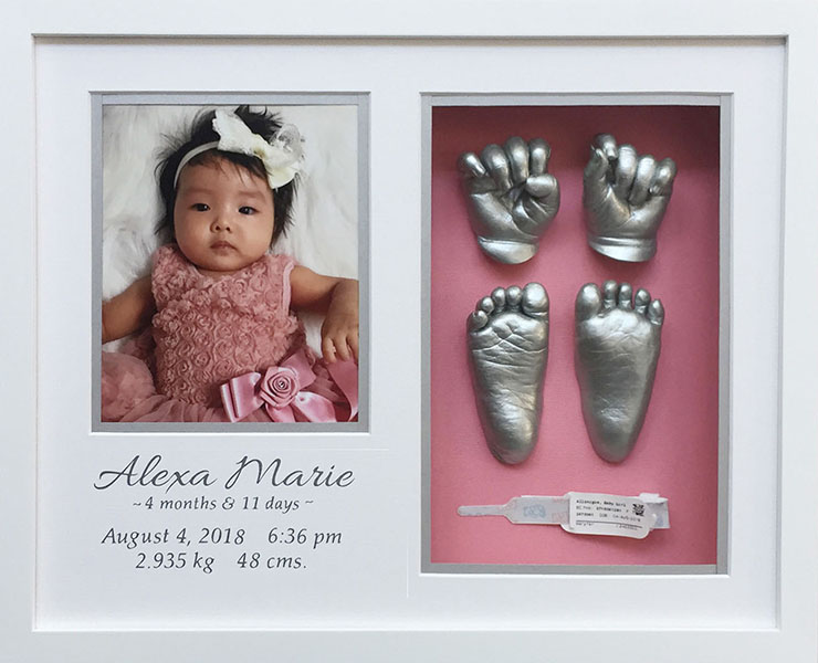 Baby Alexa Memory Castings Classic Shadowbox Gift Package